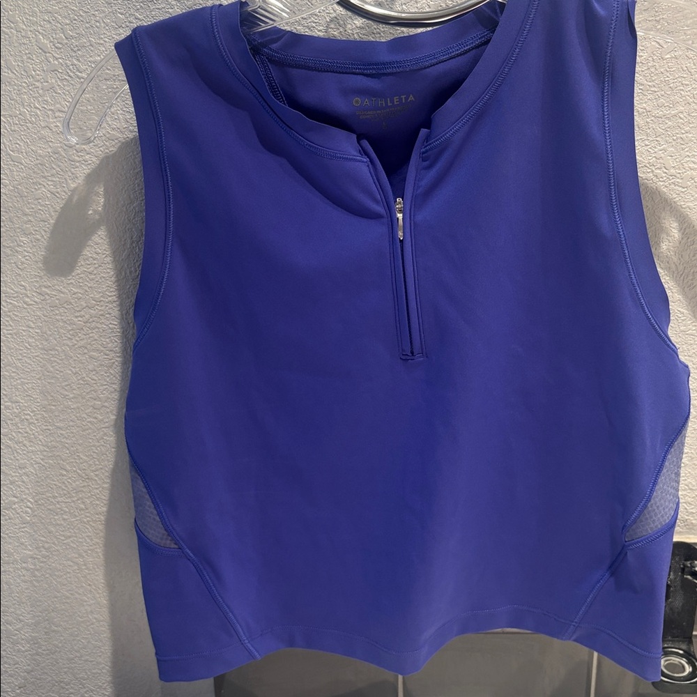 Athleta Mesh Top & Skirt Set (purple) top L skirt M - Picture 3 of 11